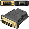 Pikkukuva 1 / 4: DVI - HDMI -sovitin (musta) musta