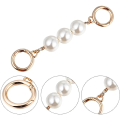 Miniatyrbillede 2 af 5: Sæt med 2 Pearl Bag Chain Strap Extenders Imitation Pearls Byt ut