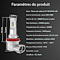 Pikkukuva 4 / 4: H11/H8/H9 LED-polttimo, 6500K valkoinen autoon 12V-24V ajovalopolttimon vaihto. (2 kpl)