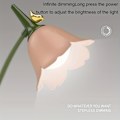 Miniatyrbilde 11 av 11: 1 stk Magisk LED-skrivebordslampe Trådløs bordlampe Justerbar Svanehals Dimbar Berøringslading Blue