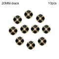 Miniatyrbillede 1 af 5: 10 stk. metalperleknapper skjorteknapper SORT 20MM10PCS 10PCS - spot salg sort black 20MM10pcs-10pcs