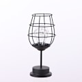 Miniatyrbillede 3 af 5: /#/Bordlampe Fremstillet Af Moderne Sort Ledning Fremstillet Af Jern - Bur Sty/#/