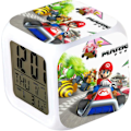 Miniatyrbild 1 av 5: Mario 7 färger förändring digital väckarklocka med tid, temperatur, larm, datum (Map Race) Kart Race