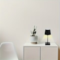 Miniatyrbillede 5 af 8: 1 stk. Ambient bordlampe, trådløs genopladelig bordlampe, retro natlampe, dæmpbar bordlampe Black 1pc