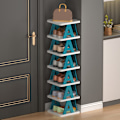 Miniatyrbillede 5 af 9: Stakbar skoreol Organizer GRÅ 2 LAG 2 LAG G Grey 2 Layer-2 Layer