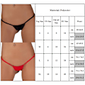 Pikkukuva 5 / 5: Naisten seksikkäät mini-tangat G-string alusvaatteet alushousut punainen Red M