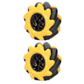 Pikkukuva 1 / 8: Mecanum-pyörä OmniDirectional Smart Robot Car Parts -lisävarusteet DIY-lelukomponentit 60 mm (1 pari)