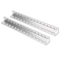 Pikkukuva 1 / 8: 2x robotin alumiinipalkki LS-muotoinen 14-reikäinen teollisuustarvike 12 x 120 mm 3103-0014-0120