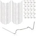 Miniatyrbilde 1 av 5: 100 stk. Drivhusglassfester med 50 stk. Drivhusglassfester og 50 stk. Drivhusglass Z-fester i rustfritt stål [qb]