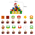 Pikkukuva 4 / 4: 26-osainen Super Mario -koristeet, kakkukoristeet, cupcake-lisäosat IN