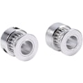 Miniatyrbillede 2 af 5: 2 stk. Remskive Remskive GT2 20 Tænder Hul 8mm Bredde Knast Remskive Aluminiumlegering Hjul til Lefou 3D Printer Sunmostar
