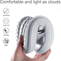 Miniatyrbillede 3 af 6: Tykk Platform Cloud Dame Slippers Grå gray 38-39