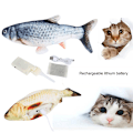Miniatyrbild 6 av 10: Fladdrande Fisk Rörlig Fisk Plyschleksak med Ljus och Ljud Realistisk Fladdrande Fisk Vagglande Fiskleksaker Rörelse Katt Leksak Engine