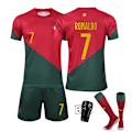 Miniatyrbilde 1 av 2: VM Portugal #7 Ronaldo-trøye Fotballdrakt Voksen Gutter CNMR 24 kids