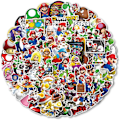 Miniatyrbilde 2 av 7: 100 stk Super Mario klistremerker til vannflasker OMario