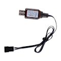 Miniatyrbillede 3 af 5: 7,4V batteri SM-4P USB-kabeloplader RC kraftig båd speedbåd R/C legetøj