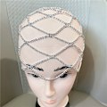 Miniatyrbilde 1 av 5: PC Krystall Hodebånd Hodehette Mesh Hodepynt Smykker Silver