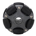 Miniatyrbillede 8 af 8: 58mm Plast Omni Hjul Dobbelt Række Roterende Omni Retningsbestemt Hjul Reservedele 14135