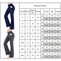 Miniatyrbilde 3 av 3: Kvinners vanlige elastiske høye midje yoga bukser pustende komfortable full lengde vide ben bukser slanke casual flare bukser grå Grey S