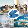 Miniatyrbillede 4 af 5: Kvinde Tykke Platform Sky Slippers Blå blue 44-45