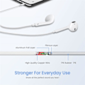 Pikkukuva 5 / 5: 2-pakkaus - Earbudit Lightning-liittimellä iPhone-kuulokkeet (sisäänrakennettu mikrofoni ja äänenvoimakkuuden säätö)