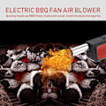 Miniatyrbillede 2 af 3: Elektrisk grillblæser, blæser udendørs luft/ild/grill Blæser grillblæser til udendørs camping vandreture grill