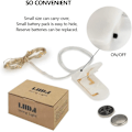 Miniatyrbild 3 av 5: 12-pack LED-ljusslingor med batteri, 20 LED-mikro stjärnformade lampor