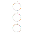 Pikkukuva 3 / 5: 1/2/3/5 helmen kaulakoru helmillä choker säädettävä ketju boho tyyppi 1 Type 1 3PCS