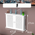 Miniatyrbillede 1 af 5: Stor trådløs wifi-router hylde opbevaringsbokse kabel strøm plus F