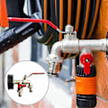 Miniatyrbilde 5 av 5: 1/2 Hage Dobbel Kran, 1000L Tank Kran Ibc Vann Tank Adapter Regnvannsamler Kran, Dobbel Messing PP Kran Grov Tråd 60MM S60x6 Ibc Kran