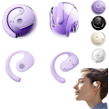 Miniatyrbild 1 av 6: Caduola 2024 Uppgraderad Öppen 3D Stereo Öronkrok Bluetooth Liten Kokosnöt Bluetooth Headset (Lila) purple