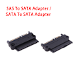 Miniatyrbillede 2 af 8: 1 stk SFF-8482 SATA /SAS til SATA 180 Graders Vinkeladapter Konverter SAS