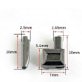 Miniatyrbillede 3 af 5: 10 stk Metal Lynlås Stopper Reparation Lynlås Stopper SORT sort