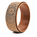 Miniatyrbillede 1 af 5: Kork Yoga Hjul til Yoga Poser og Bagbøjninger Inversioner Træeffekt og Mandala Print, Yoga Prop Hjul