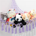 Miniatyrbilde 8 av 8: Oppbevaringsnett for bamser med mesh-hengeseng for lette plusjdyr White
