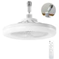 Stille loftventilator med LED-pære E27 – Dæmpbar 10-100% – 3 hastigheder – 1/2/4t timer – Til rum op til 10m² – 3 hastigheder
