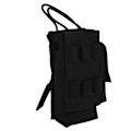 Pikkukuva 1 / 8: Molle Radio Pocket Mini Radio Kotelopussi Vedenpitävä Walkie Talkie Kotelo Sivutaskuilla Musta