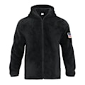 Miniatyrbillede 3 af 5: Vinter Sherpa Foret Zip Up Hoodie Til Mænd Sort Black M