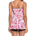 Miniatyrbillede 4 af 5: Kvinde Oversize Tankini Tropisk Top & Shorts Sommer Strand AA A 3XL