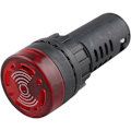 Miniatyrbillede 1 af 3: Ad16–22SM LED Buzzer Alarm Signal Blinklys Advarselslys DC 12V 20mA 22mm Diameter