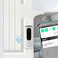 Miniatyrbillede 3 af 4: Smart WiFi Fjernbetjening Videodørklokke, Intelligent Visuel Dørklokke Hjem Intercom HD Trådløs Genopladelig Sikkerhed Dørklokke