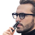 Miniatyrbillede 1 af 5: USB genopladelig næsehårstrimmer til mænd og kvinder[qb] blue