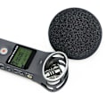Miniatyrbild 3 av 5: Mikrofonvindskydd, Pälsvindskydd + Skummikrofonvindskydd för Zoom H1 H1n Mic BlackWhite