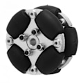 Miniatyrbillede 2 af 8: 38mm 1,5 tommer dobbelt aluminium omniwheel robot omnidirektionelt hjul med metalnav 14166