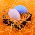Miniatyrbild 5 av 5: Plastpåskägg, 30 st färgglada påskägg hängande prydnader för påskträddekoration