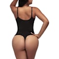 Miniatyrbillede 2 af 5: Body til kvinder, mavekontrol, shapewear, sømløs, skulpturerende, tanga, body shaper, tank top, sort, sort black M