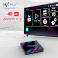 Miniatyrbild 2 av 5: Android 10.0 H96 Max TV Box 4GB RAM 32GB ROM, Penta-Core Mali-450, RK3318 Quad-Core 64bit Cortex-A53, H.265 Decoding 2.4GHz/5GHz WiFi Smart TV Box EU EU 4GB/64GB
