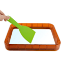 Miniatyrbilde 3 av 5: 3 stk 3D-skriver spade praktisk skraping spade tilbehør bærbar skraping spatel holdbar PVC spesialverktøy (grønn) Ternel