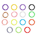 Miniatyrbillede 2 af 3: 15 stk. 15 farver 3d-print filament Pcl 3d-pen filament refill til 3d-pen tilfældig farve22X10CM tilfældig farve Random Color 22X10CM