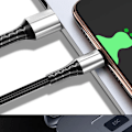 Pikkukuva 3 / 7: 5A USB-C Nopea Lataus Datakaapeli USB-A Micro USB Type-C Puhelimen Latauskaapeli 0,3/1/1,5m Nylon Johto Xiaomi Huawei Punainen Mikrokaapeli Red Micro Cable 1.5m